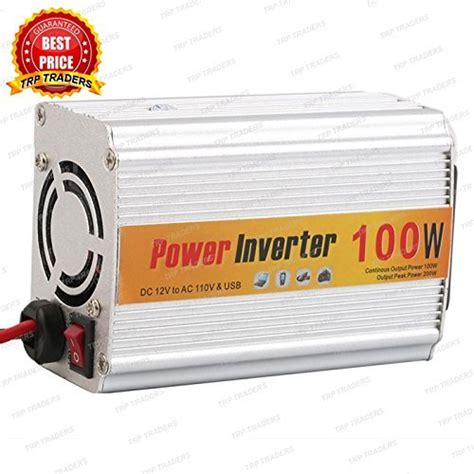 TRP TRADERS® 12V DC to 220V AC 100 W CAR Auto Inverter : Amazon.in: Car ...