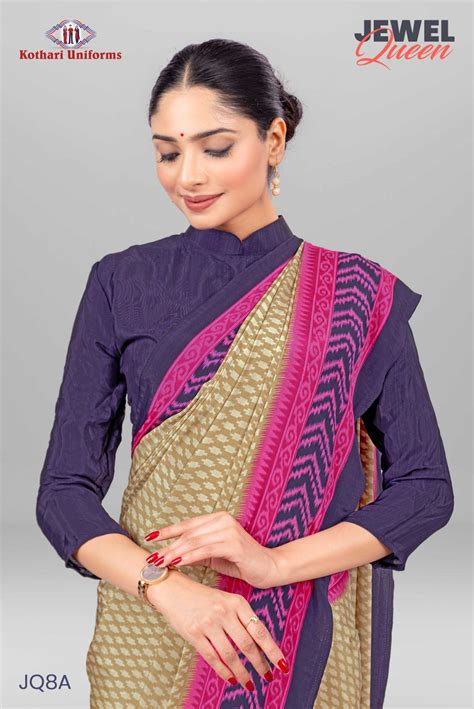 JQ8A - Uniform Sarees | Kothari Uniforms | Jewel Queen