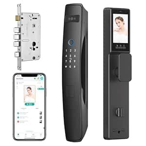 3D Face Recognition Smart Door Lock,Video Smart Lock with Camera,Build ...