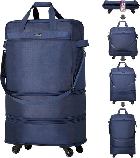 Hanke Suitcases with Wheels Expandable Foldable Luggage Bag Collapsible ...