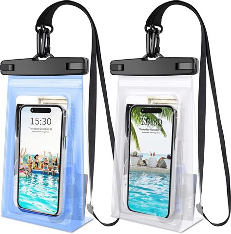Amazon.com: 2pcs Large Waterproof Phone Pouch Floating, IPX8 Waterproof ...