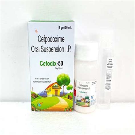Cefodix CV 50 - Cefpodoxime & Potassium Clavulanate Oral Suspension IP ...
