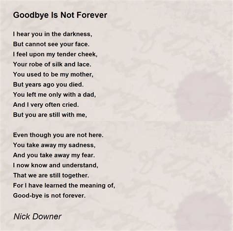 Johannes Bornlöf Goodbye Is Not The End Lyrics