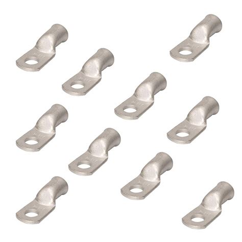 10PCS Heavy Duty Tinned Copper Wire Lugs 2 AWG Battery Cable Ends ...