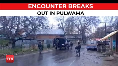 J&K: Encounter breaks out between terrorists and security forces in Pulwama