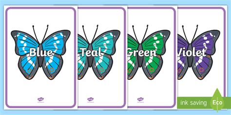 👉 Colours on Butterflies (teacher made) - Twinkl