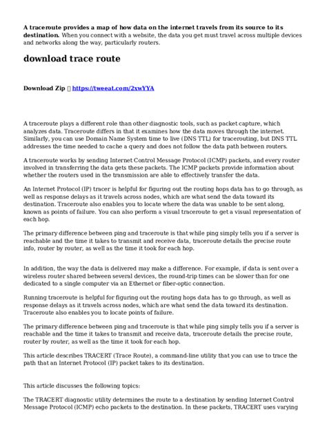 Image result for How Traceroute Works