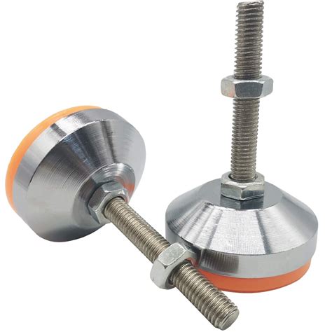 TIHOOD 2PCS Heavy Duty Leveling Screw Leg 4" Adjustable Feet Leveler ...