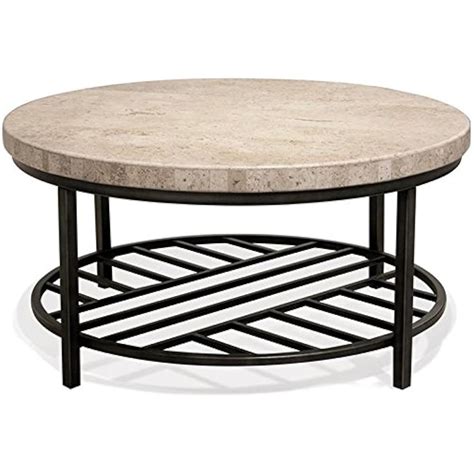 BOWERY HILL Contemporary Round Stone Top Coffee | Ubuy India