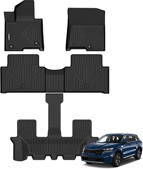 Amazon.com: GINOWY-Custom Fit Floor Mats for Kia Sorento Hybrid 2021 ...