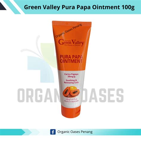 Green Valley Pura Papa Ointment 100g | Fresh Fermented Carica Papaya ...