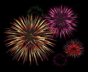 fireworks exploding in the night sky quotes premium poster for love ...