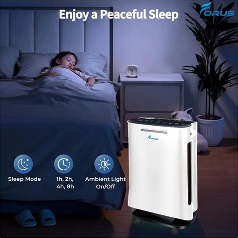 Forus Air Purifier | HEPA Filter Room Air Cleaner for Home & Office