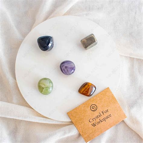 Workspace Crystals Tumble Pack Of 5 For Desk & Meeting Room