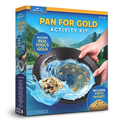 Amazon.com: Blue Marble Gold Panning Kit for Kids - Kids Gold Mining ...