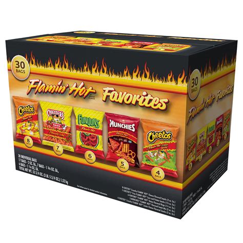 FRITO LAY FLAMIN HOT FAVORITES 30 CT - $18.99 at Costco
