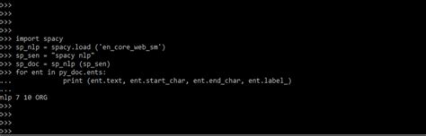 SpaCy NLP Projects 的图像结果