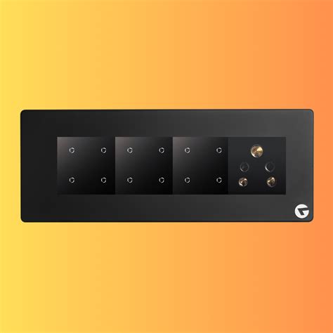 L&G 8M Modular WiFi Smart Switch Board | Horizontal Touch Panel | Alexa ...