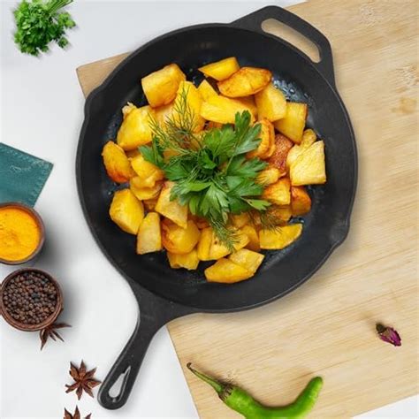 Buy The Indus Valley Pre-Seasoned Cast Iron Skillet|Fry Pan|Induction ...