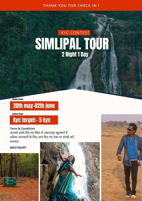 Tour for Simlipal , Tambo ,cbsa, Rairangpur, 8 June to 10 June ...