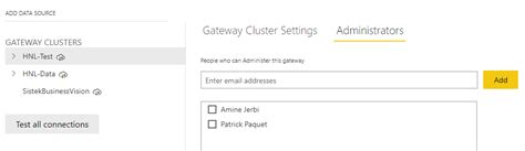 Solved: One Gateway for two power bi service account - Microsoft Fabric ...