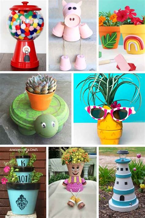 crafts using clay pots