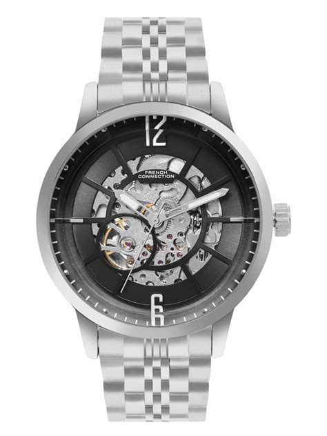 French Connection Men Analogue Automatic Black Dial Watch-FCA20SM ...