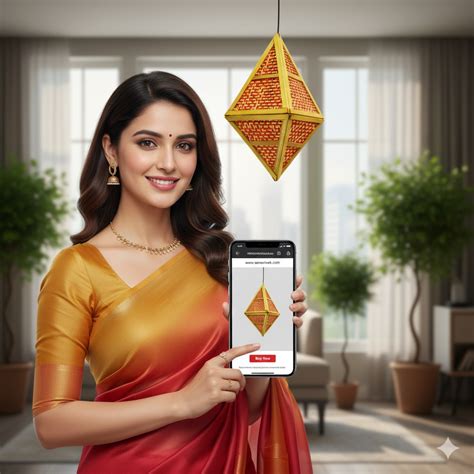 Shukra Diamond Bamboo Kandil – Seva Vivek