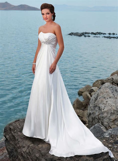 Strapless Beach Wedding Dresses