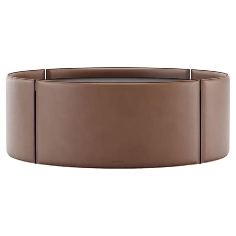 Leather Topped Round Coffee Table at Christopher Cummings blog