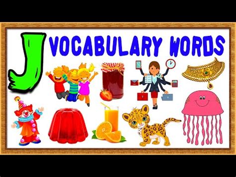 Words that start with J Video Lecture - Dictionary for Junior Classes ...