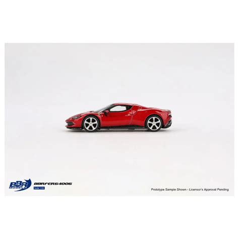 Mini GT BBR Models Ferrari 296 GTB Rosso Imola Red- Scala 1/64 — Toycra