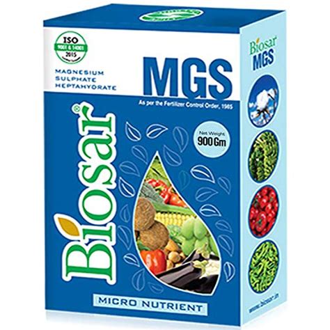 BIOSAR MGS, Magnesium Micro Nutrient Fertilizer, Magnesium Sulphate HE ...
