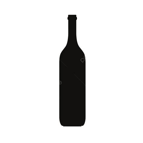 Glass Bottle Wine Silhouette Outline, Glass, Silhouette, Outline PNG Transparent Image and ...