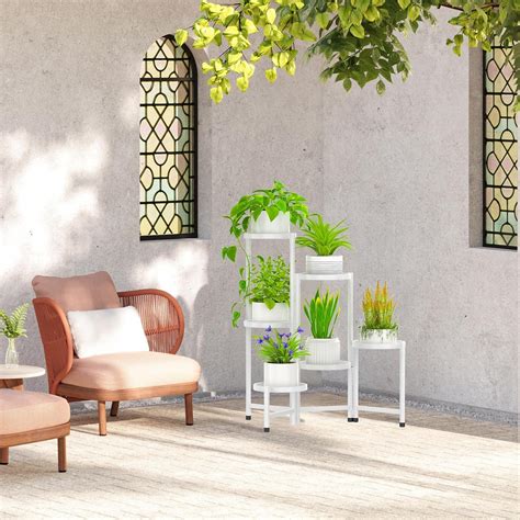 Msoesticc.dl 6 Tier Metal Plant Stand Tall Indoor Outdoor, India | Ubuy