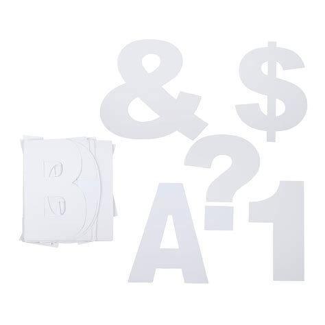 7" White Project Letters, Numbers & Characters by B2C™ | Michaels