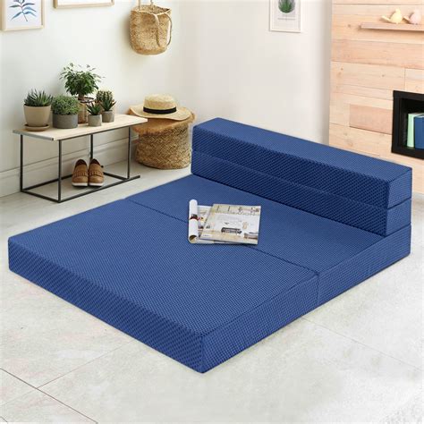GranRest 4'' Gel Memory Foam Tri-Fold Mattress/ Sofa Bed - Walmart.com