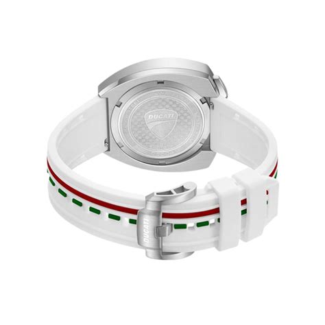 Ducati Corse White and White Strap Chronograph Mens Watch DTWGO0004101 ...