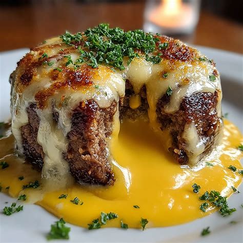 Cheeseburger Lava Cake (Molten Melt Bomb) - Recipes By Clare