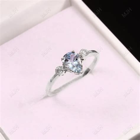 Buy Aquamarine Ring, Womens Aquamarine Ring, Silver Aquamarine Ring ...