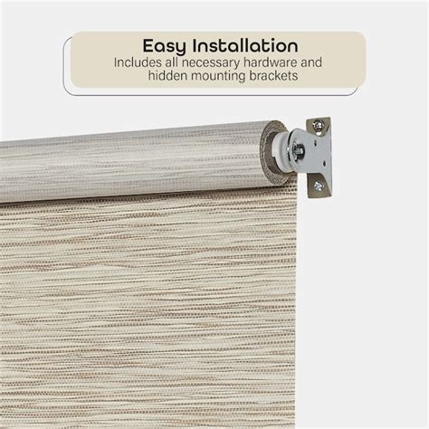 Achim 24-in x 72-in Natural Light Filtering Cordless Roller Shade ...
