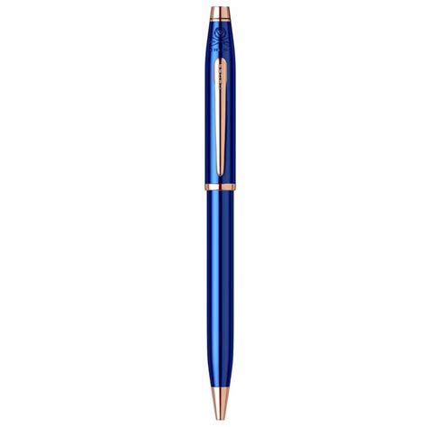 CROSS, Ballpoint Pen - CENTURY II TRANSLUCENT COBALT BLUE LACQUER PGT ...