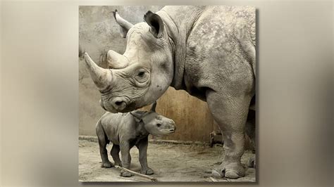 PHOTO: Zoo announces birth of critically endangered rhino calf