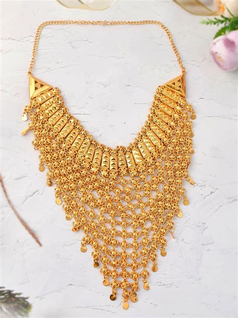 Buy Gold Plated Handcrafted Layered Heavy Necklaces for Women Online at ...