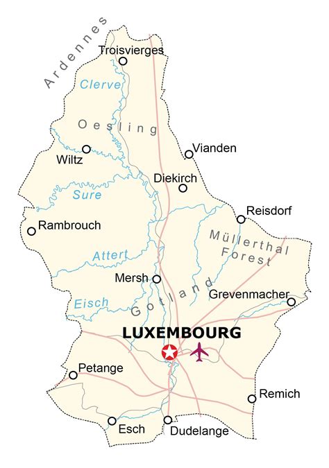Luxembourg Country Map What Is The Capital Of Luxembourg? | Mappr