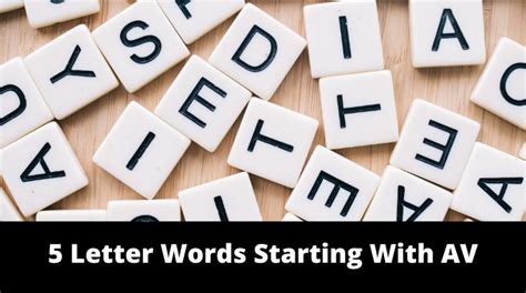 5 Letter Words Starting With AV - MrGuider