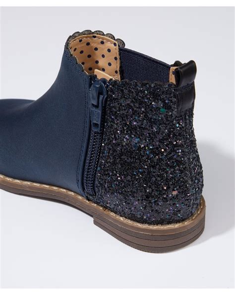 Buy Navy Glitter Chelsea Boots Online at Best Price | Mothercare India