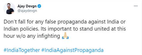 Akshay Kumar, Ajay Devgn and others react to MEA's statement on foreign ...