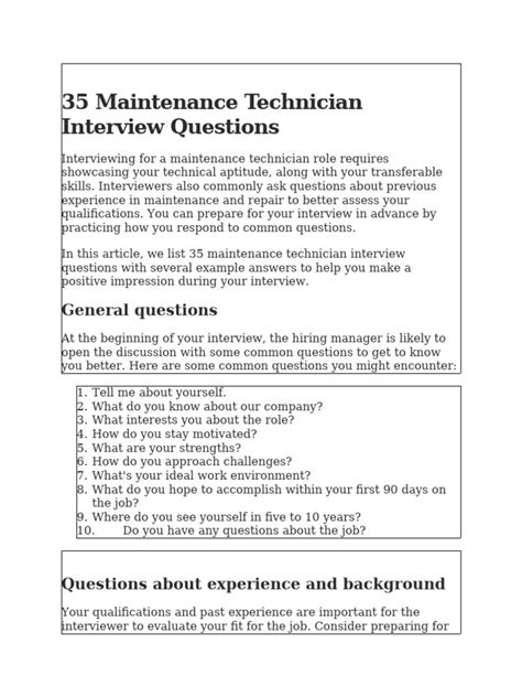 Image result for Pre Test for Maintenance Interview