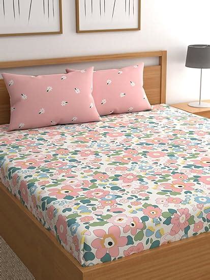 LOOMLYFE 300 TC Microfiber XXL Soft Cotton Super King Size Bedsheet for ...